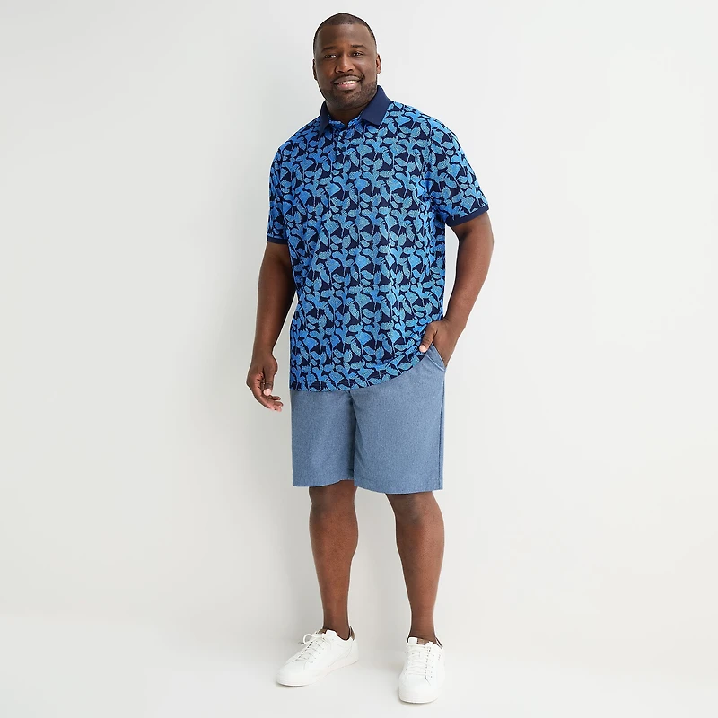 Shaquille O'Neal XLG™ Big and Tall Mens Regular Fit Short Sleeve Polo Shirt