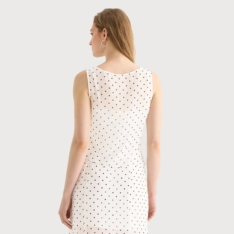 a.n.a Sheer Womens Draped Neck Sleeveless Tank Top