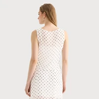 a.n.a Sheer Womens Draped Neck Sleeveless Tank Top