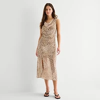 a.n.a Sheer Womens Draped Neck Sleeveless Tank Top