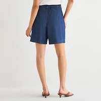 a.n.a Womens 7" High Rise Tailored Denim Short