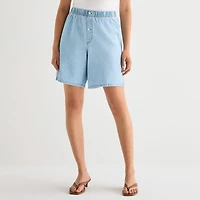 a.n.a Womens Denim Boxer Short