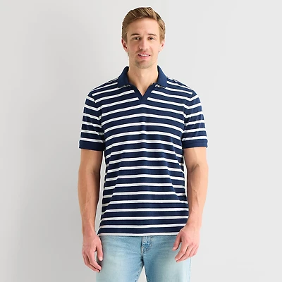 St. John's Bay Johnny Collar Mens Classic Fit Short Sleeve Polo Shirt