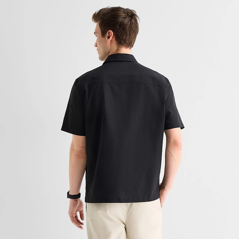 Stylus Mens Short Sleeve Camp Shirt