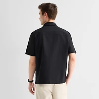 Stylus Mens Short Sleeve Camp Shirt