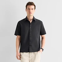 Stylus Mens Short Sleeve Camp Shirt