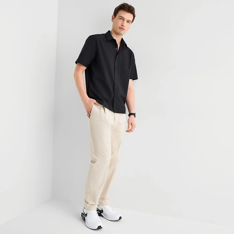 Stylus Mens Short Sleeve Camp Shirt