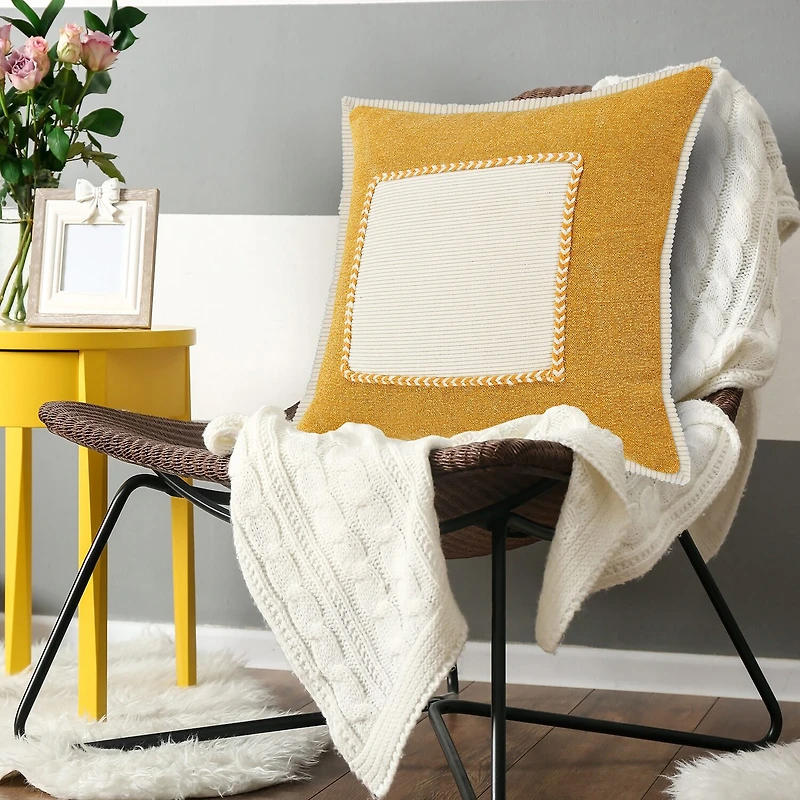 LR Home Ainara Square Throw Pillow