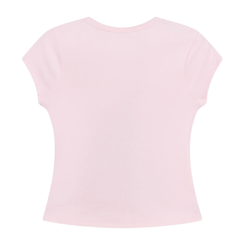 by&by girl Big Kid Girls Round Neck Short Sleeve T-Shirt
