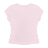 by&by girl Big Kid Girls Round Neck Short Sleeve T-Shirt