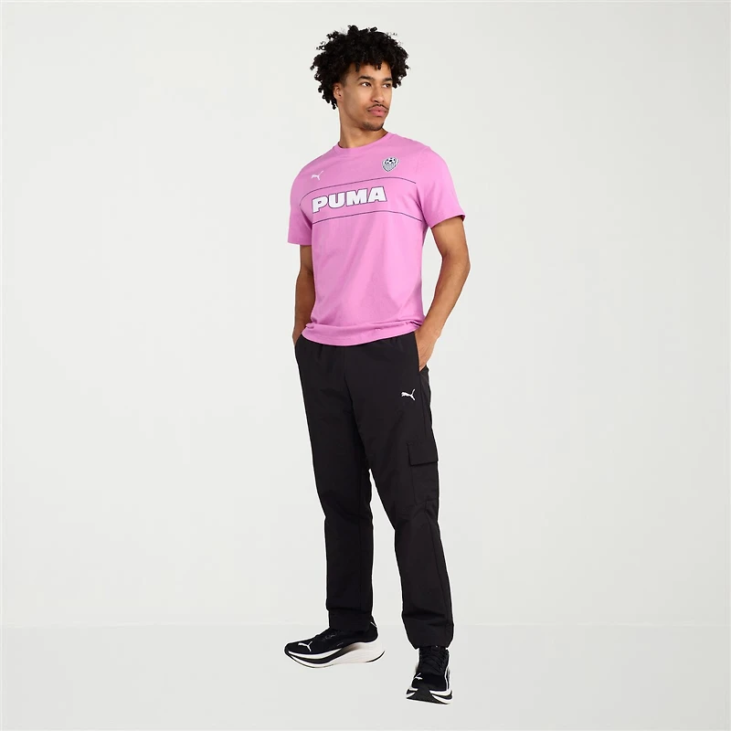 PUMA Mens Crew Neck Short Sleeve Regular Fit Graphic T-Shirt