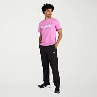 PUMA Mens Crew Neck Short Sleeve Regular Fit Graphic T-Shirt