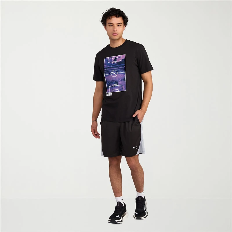 PUMA Mens Crew Neck Short Sleeve Regular Fit Graphic T-Shirt
