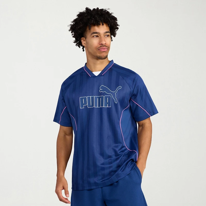 PUMA Mens V Neck Short Sleeve Moisture Wicking Jersey