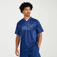 PUMA Mens V Neck Short Sleeve Moisture Wicking Jersey