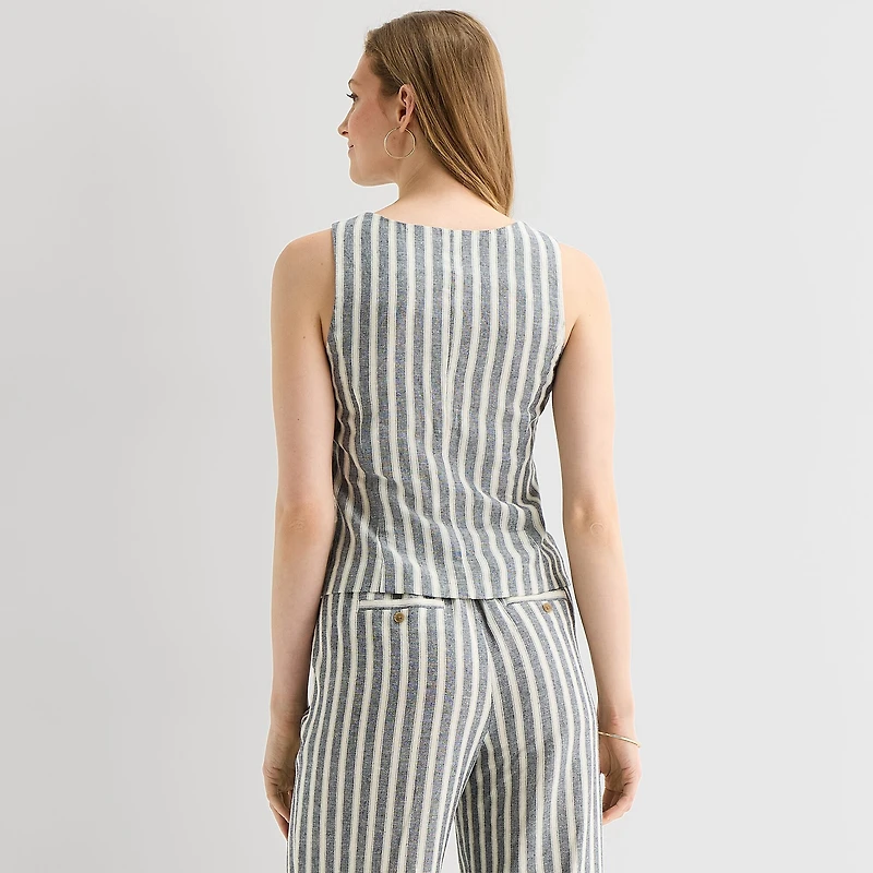 a.n.a Womens Square Neck Sleeveless Vest