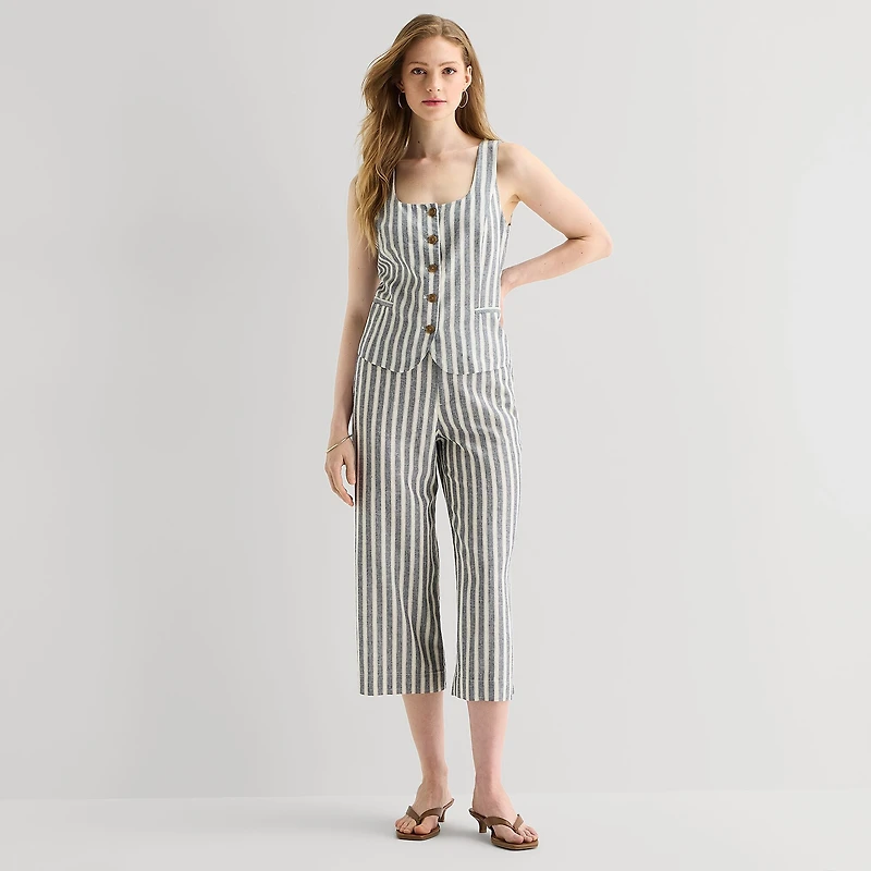 a.n.a Womens Square Neck Sleeveless Vest