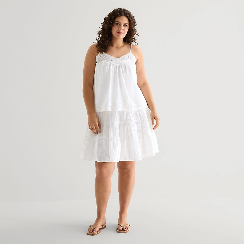 a.n.a Womens Plus A-Line Skirt