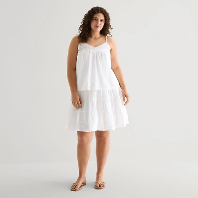 a.n.a Womens Plus A-Line Skirt