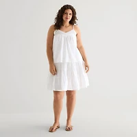 a.n.a Womens Plus A-Line Skirt