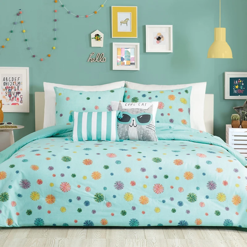 Urban Playground Pom Pom Comforter Set