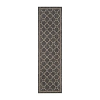 Safavieh Courtyard Collection Ian Geometric Indoor/Outdoor Runner Rug