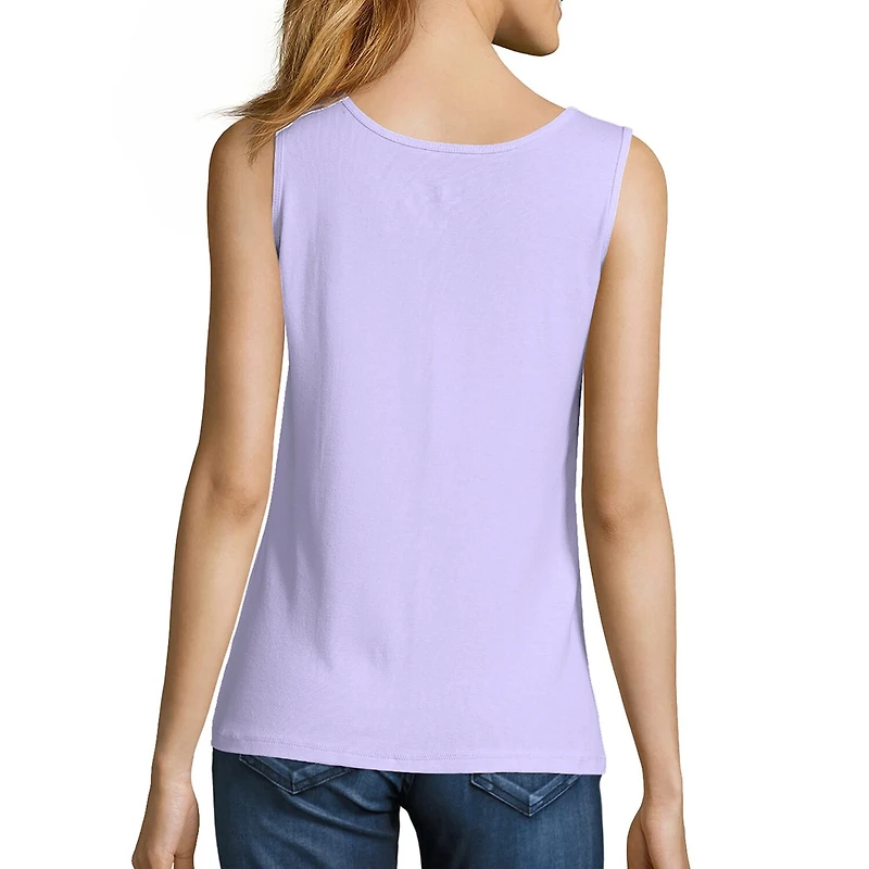 Hanes Women's Mini-Ribbed Cotton Tank