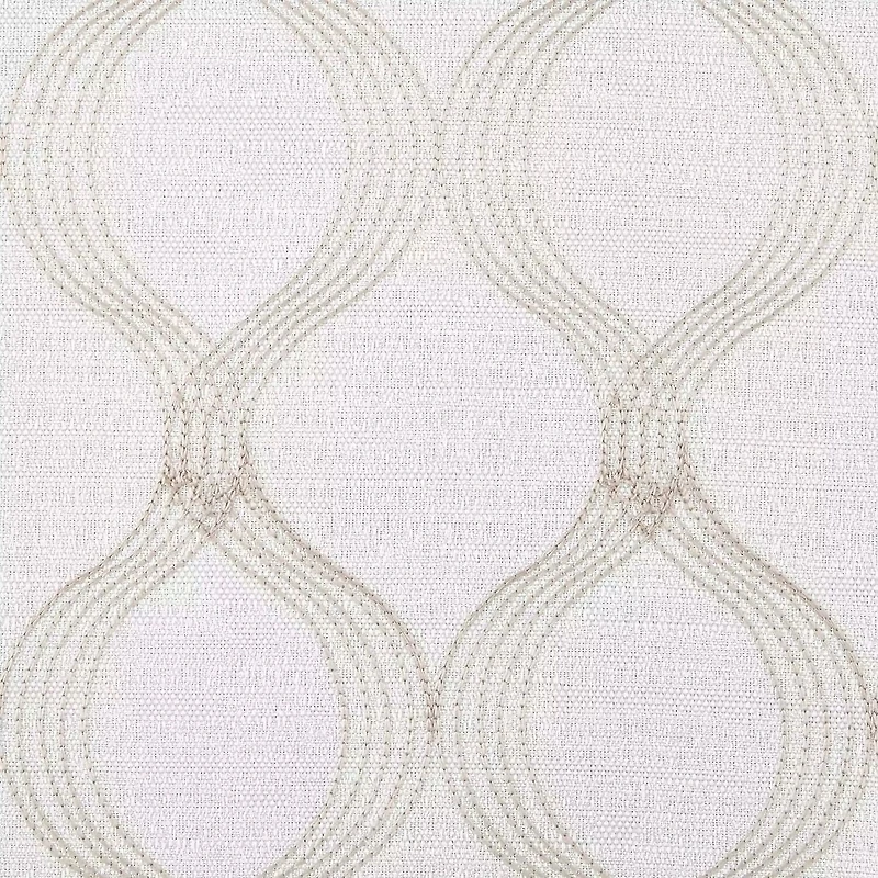 Max Blackout Prescott Grommet Top Embroidered 100% Single Curtain Panel