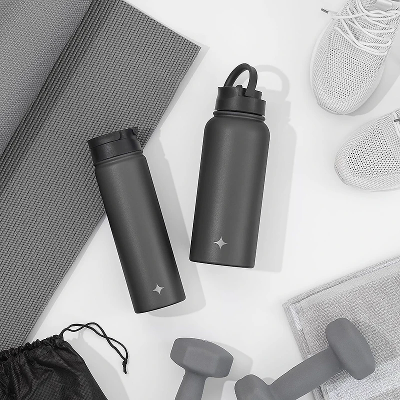 Joyjolt Insulated Water With Flip Lid & Sport Straw - 32 Oz Oz. Bottle