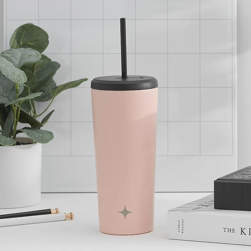 Joyjolt Insulated Tumbler With Flip Lid And Straw - 20 Oz Insulated 20 Oz. Water Bottle