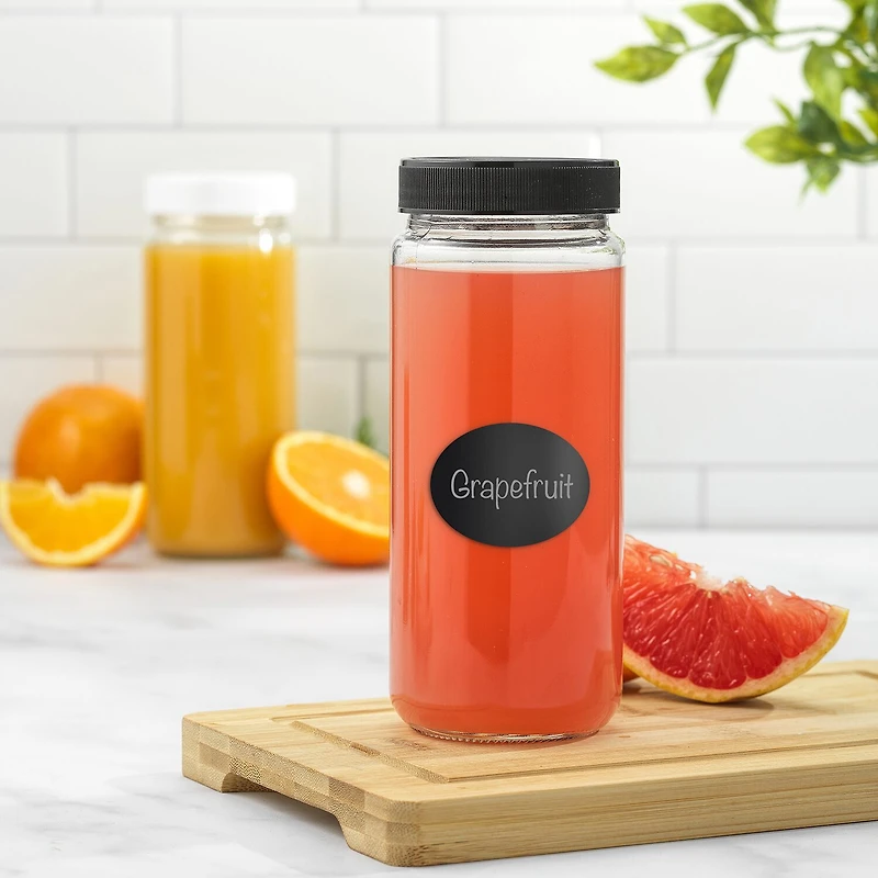 Joyjolt Reusable Glass Juice With Lids 16oz 8-pc. Food Container