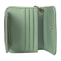 Julia Buxton Mini Flap Card Case Womens Rfid Blocking Wallet