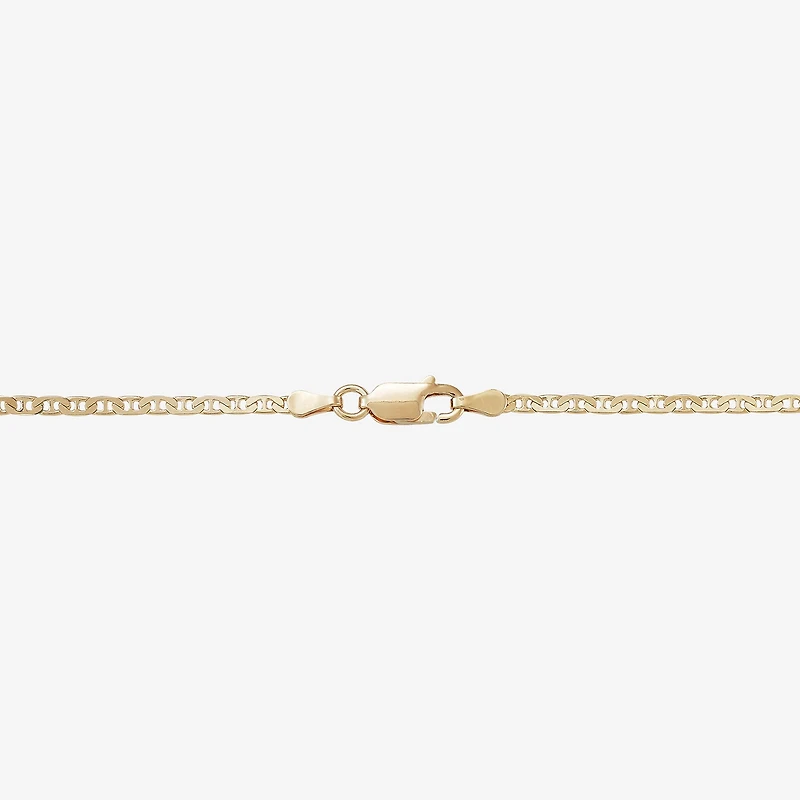 Mens 14K Gold Over Silver Cross Rectangular 22 Inch Pendant Necklace