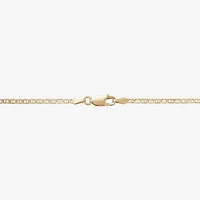 Mens 14K Gold Over Silver Cross Rectangular 22 Inch Pendant Necklace