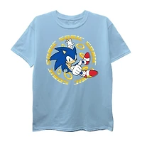 Little & Big Kid Boys Crew Neck Short Sleeve Regular Fit Sonic the Hedgehog Graphic T-Shirt