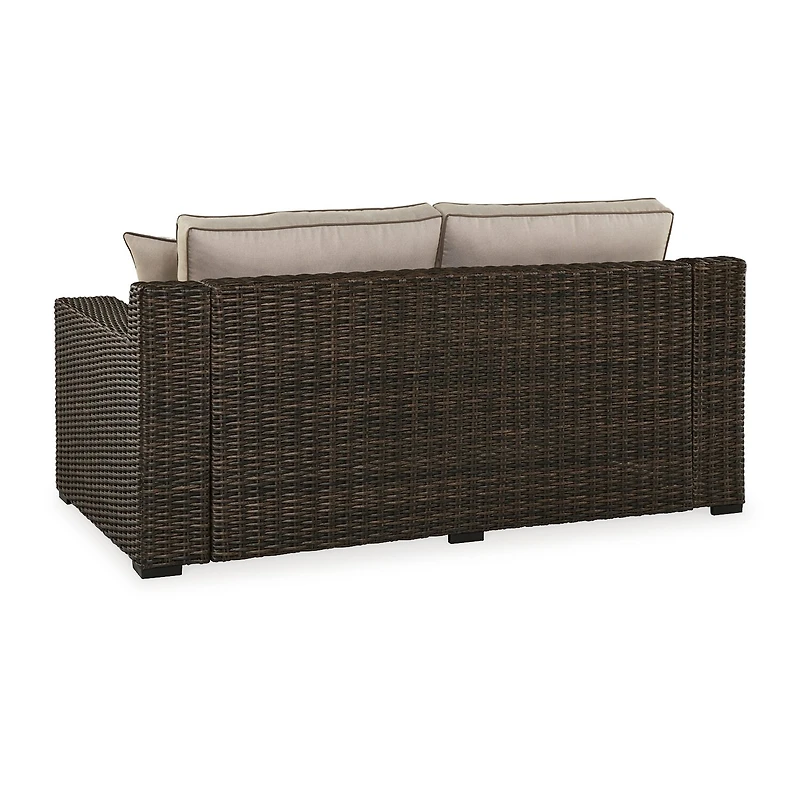 Signature Design by Ashley® Coastline Bay Outdoor Loveseat with Cushions
