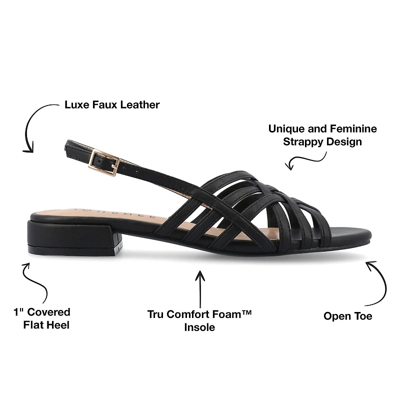 Journee Collection Womens Cassandra Heeled Sandals
