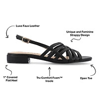 Journee Collection Womens Cassandra Heeled Sandals