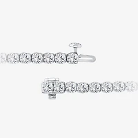 (F / Si2) Womens 7 Ct.T.W. Lab Grown White Diamond 10K Gold Inch Tennis Bracelet