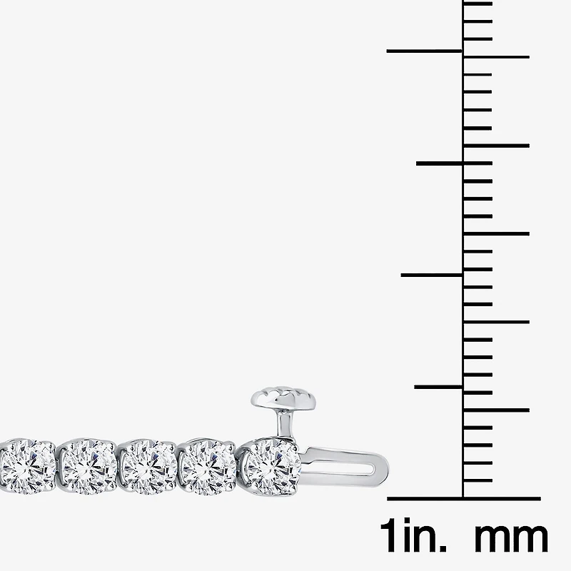 (F / Si2) Womens 7 Ct.T.W. Lab Grown White Diamond 10K Gold Inch Tennis Bracelet