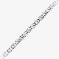 (F / Si2) Womens 7 Ct.T.W. Lab Grown White Diamond 10K Gold Inch Tennis Bracelet