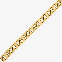 Bulova Mens Stainless Steel 8 1/2 Inch Solid Curb Chain Bracelet