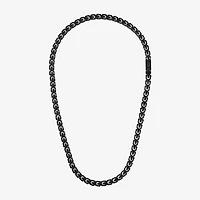 Bulova Mens Stainless Steel 24 Inch Link Chain Necklace