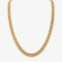 Bulova Mens Stainless Steel Inch Curb Chain Necklace