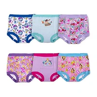 Toddler Girls Princess 6 Pack Brief Panty Gtp7135