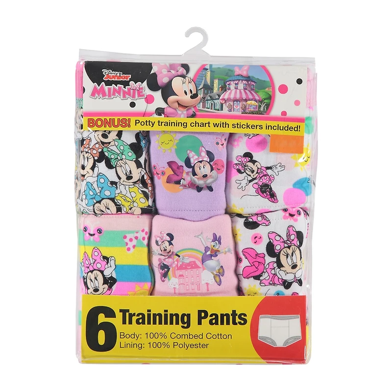 Toddler Girls Minnie Mouse 6 Pack Brief Panty Gtp7325