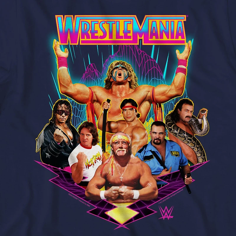 Mens Short Sleeve WrestleMania Graphic T-Shirt