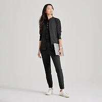 Barco Unify Buw884 Team 3- Pocket Funnel Collar Warm-Up Womens Stretch Fabric Moisture Wicking Wrinkle Resistant Scrub Jackets
