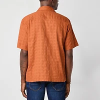 mutual weave Mens Easy-on + Easy-off Short Sleeve Adaptive Camp Shirt