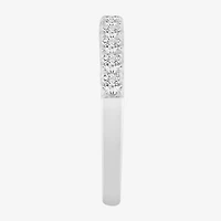 I/Si2) Womens 1/ CT. T.W. Lab Grown White Diamond Platinum Wedding Band